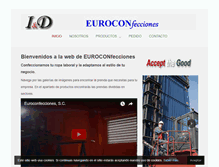 Tablet Screenshot of euroconfecciones.com